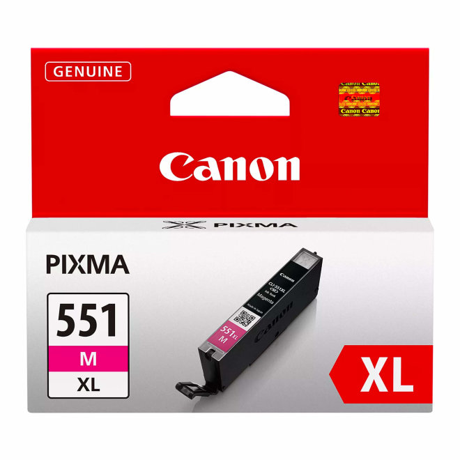 Canon CLI-551XL High Yield Magenta Ink Cartridge, Tinta, do 660 A4 stranica, Original [6445B001]