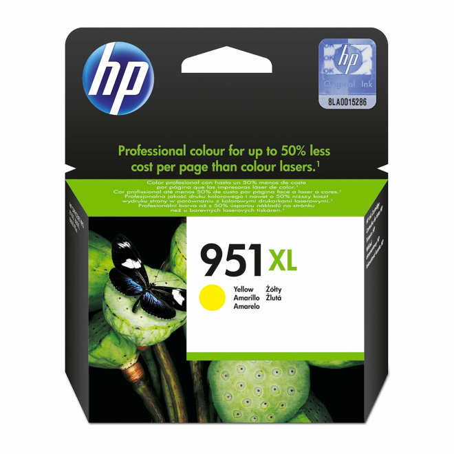 HP 951XL High Yield Yellow Original Ink Cartridge [CN048AE#BGY]