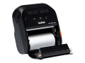 Copy electronic vam predstavlja Printer za neljepnice BROTHER RJ-3035BXX1 72mm Mobile [RJ3035BXX1]. Na fotografiji je crni printer sa otovrenim odjeljkom za papir. U kojem se nalazi jedna rola papira