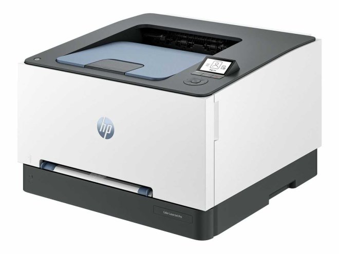 Copy Electronic vam predstavlja HP Color LaserJet Pro 3202dn. Printer je kombinacija bijele i sive. Sa desne strane je LCD zaslon sa upravljačkim dijelom. Na fotografiji je desna strana printera.